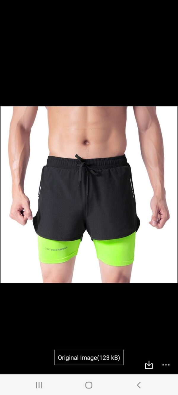 Fitness Shorts with short tight for sport - Image 3