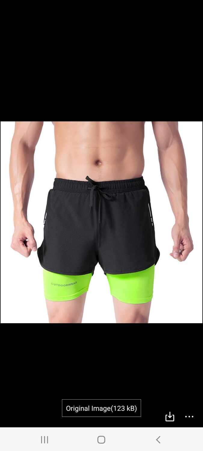 Fitness Shorts with short tight for sport - Image 3