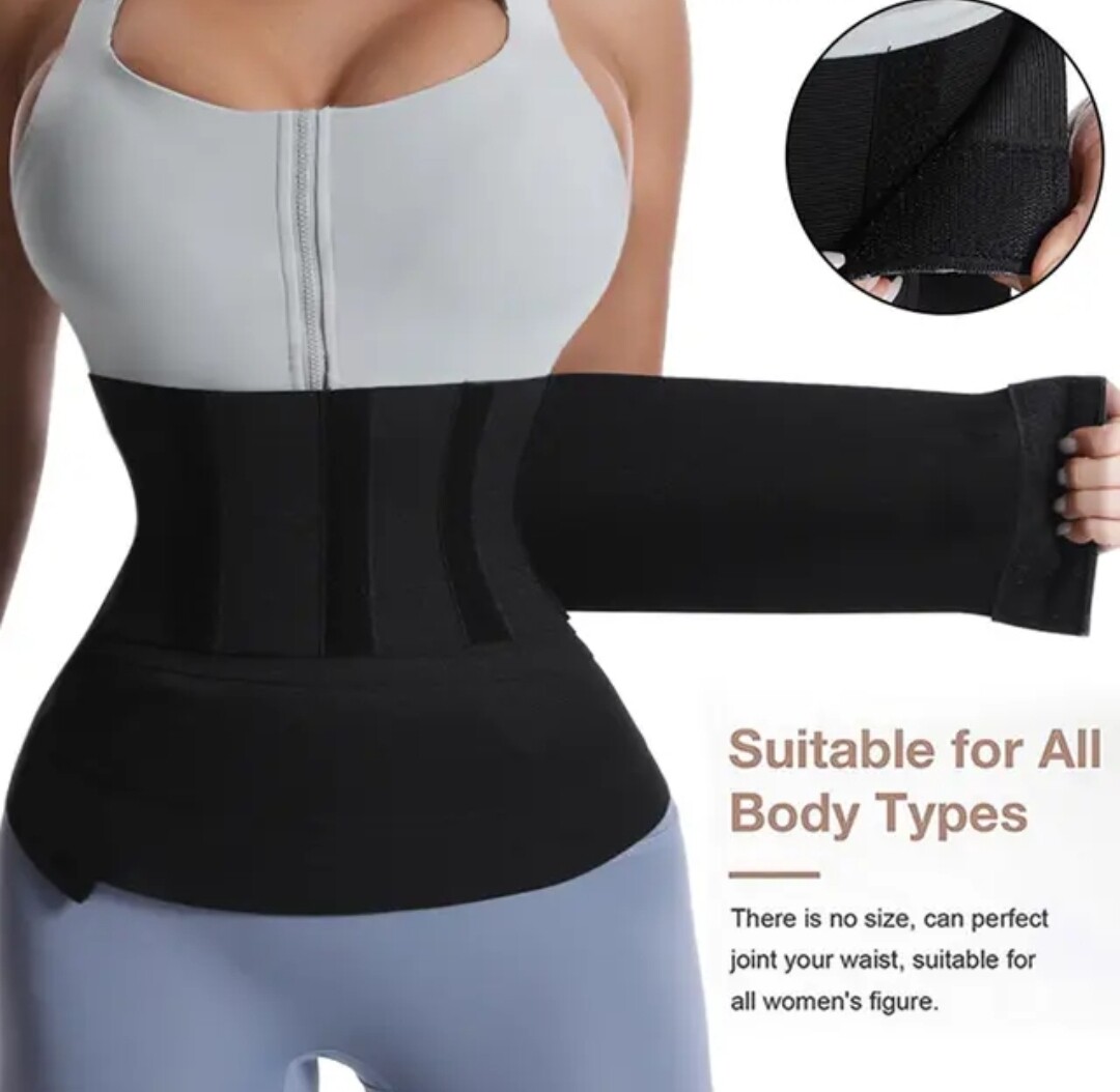 Fitness Waist Bandage Wrap Trimmer Belt, Trainer Body Shaperwear - Image 3